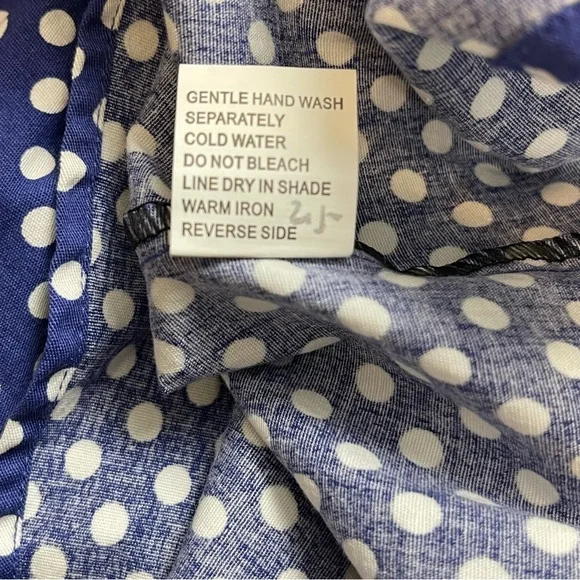 Cute Blue Polka Dot Wrap Dress 🩷 - Picture 9 of 10